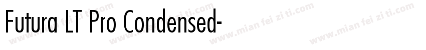 Futura LT Pro Condensed字体转换